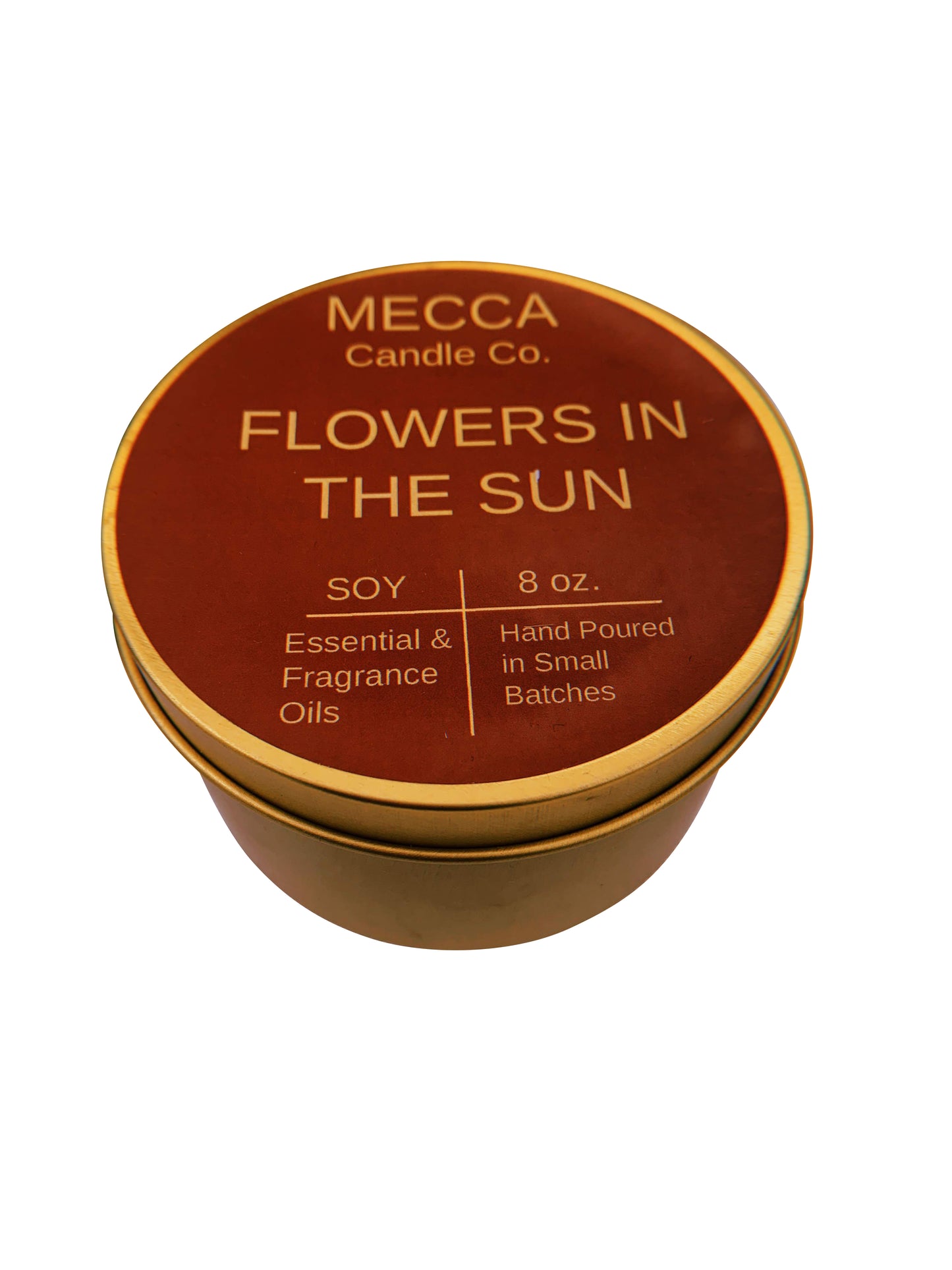 rose soy candle