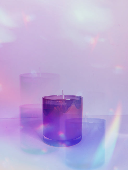 violet soy candle